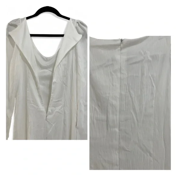 NEW Western Vintage | S, M | Sexy White Effortless Flowy Ruffle Maxi Ankle Dress - Picture 8 of 10